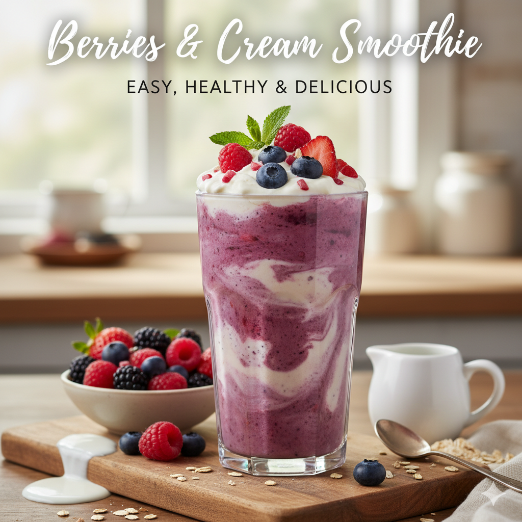 Berries and Cream Smoothie
